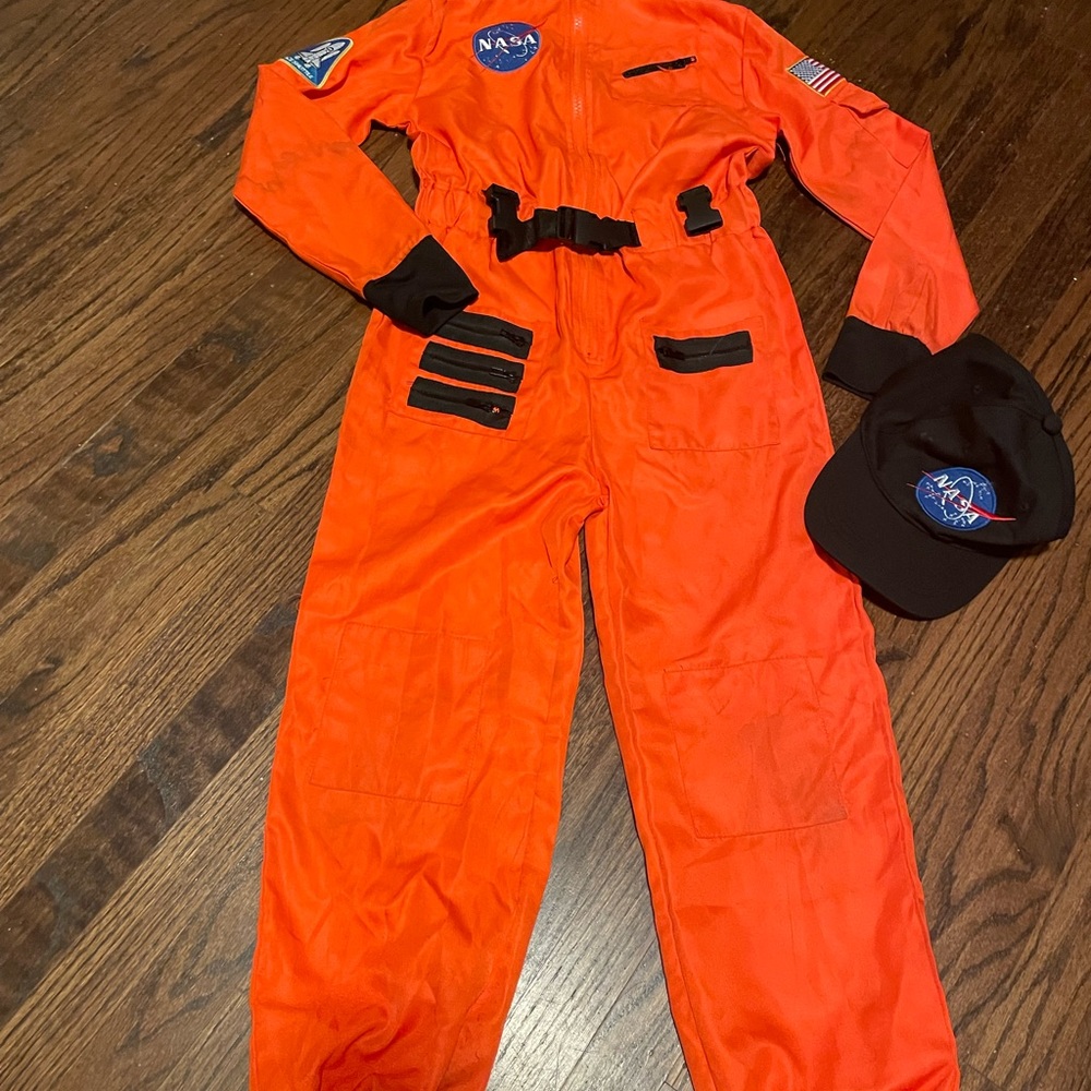 NASA Boys medium size costume with hat